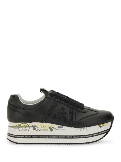 Premiata Beth Black Sneakers In Black