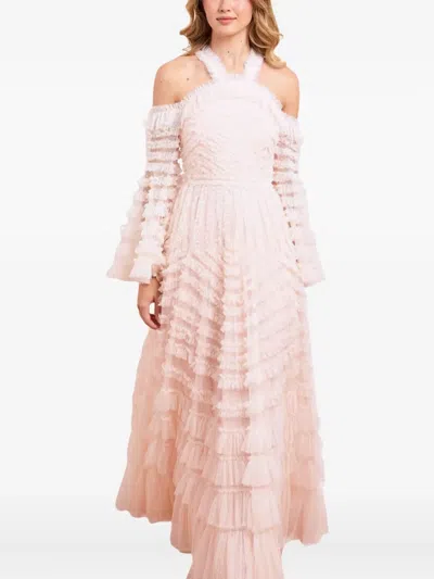 Needle & Thread La Vie En Rose Off-shoulder Gown In Pink