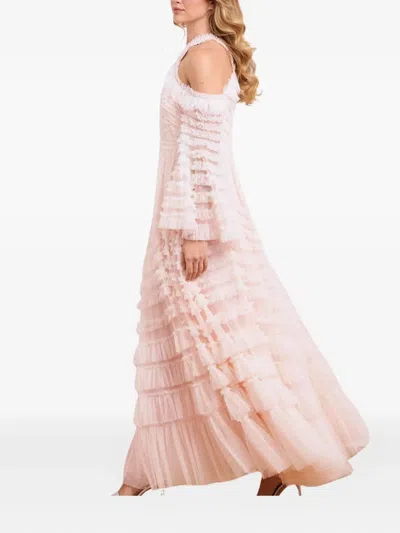 Needle & Thread La Vie En Rose Off-shoulder Gown In Pink