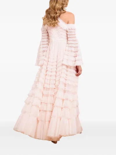 Needle & Thread La Vie En Rose Off-shoulder Gown In Pink
