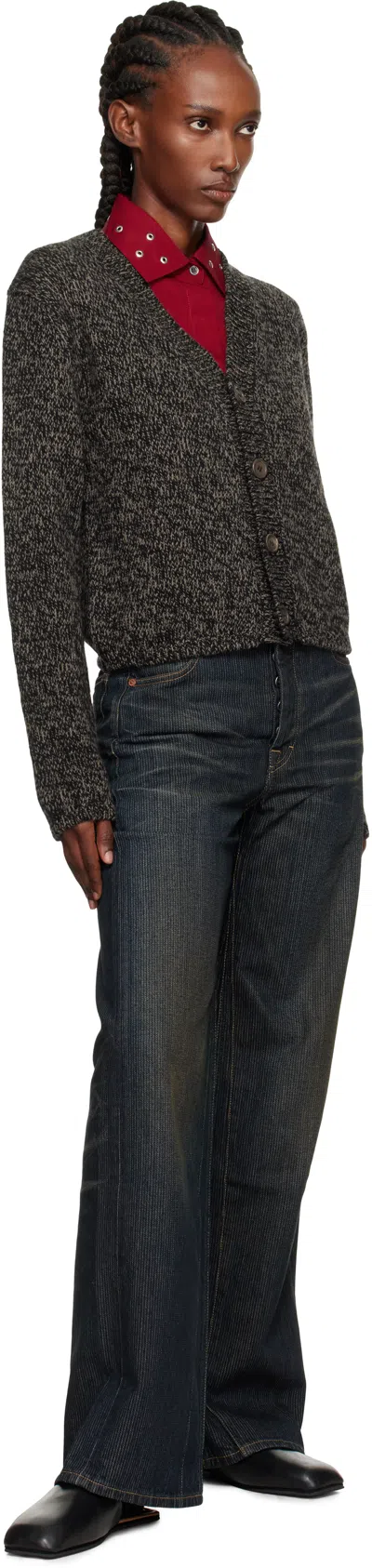 Our Legacy Academy Wool Cardigan In Gray