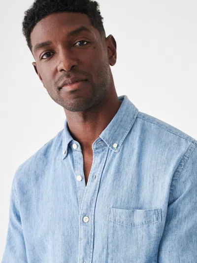 Faherty The Tried And True Shirt In Vintage Indigo