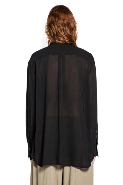 Totême Long Scarf Blouse In Black