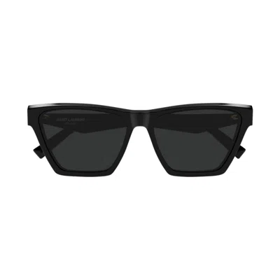 Saint Laurent Acetate Cat-eye Sunglasses In Black
