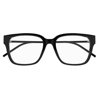 Saint Laurent Sl M48o_a/f001-black-black-transparent In Black