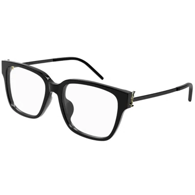 Saint Laurent Sl M48o_a/f001-black-black-transparent In Black