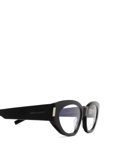 Saint Laurent Cat-eye Frame Glasses In Black