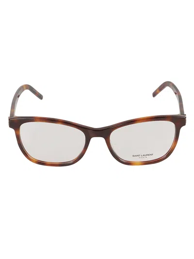 Saint Laurent Ysl Hinge Oval Frame Glasses In Multi