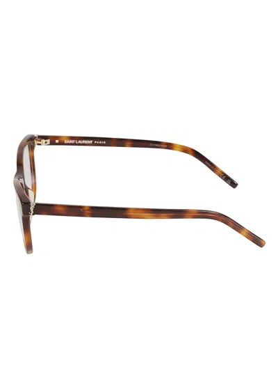 Saint Laurent Ysl Hinge Oval Frame Glasses In Multi