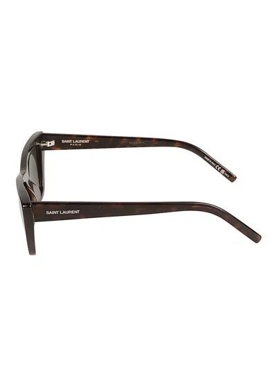 Saint Laurent Cat Eye Frame Flame Effect Sunglasses In Multi