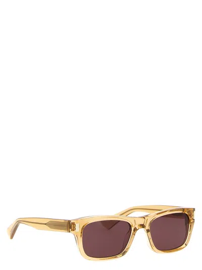 Saint Laurent Square-frame Acetate Sunglasses In Gold