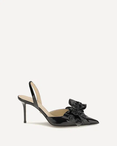 Mach&mach 85mm Bow-embellished Slingback Pumps In Black