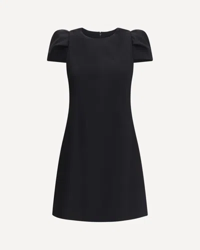 Alexander Mcqueen Short Sleeved Crewneck Mini Dress In Black
