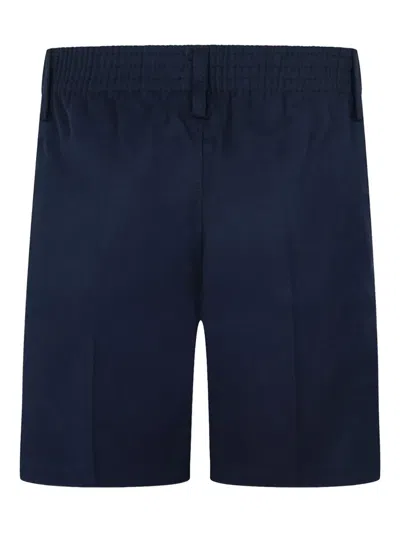 Zeco Schoolwear Logo-plaque Shorts In Blue