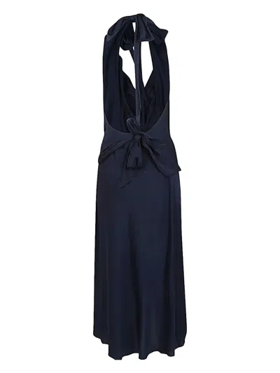 Silk95five Worth Ave Silk Short Dress In Blue