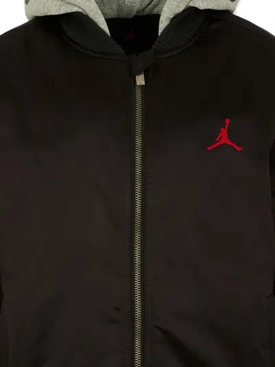 Jordan Boys 8-20 Hooded Bomber Jacket In Black