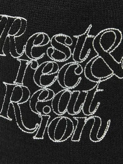 Rest&recreation Logo-embroidered Beanie In Black