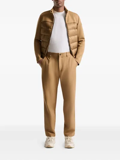 Fusalp Elastic-waist Cotton Trousers In Brown