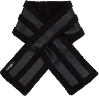 Our Legacy Rectangular Wool Scarf In Black
