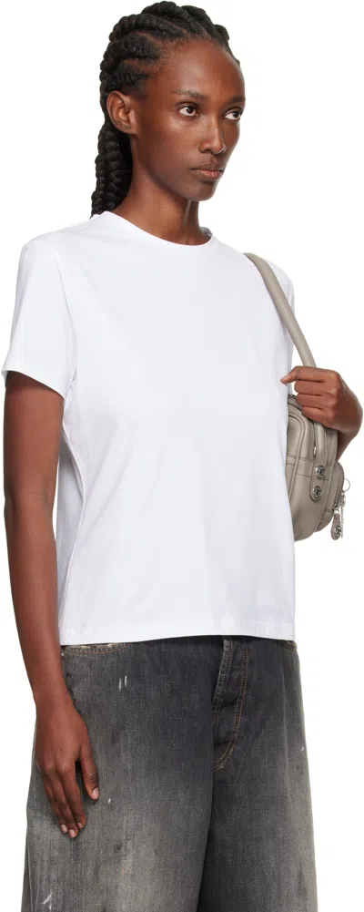 Acne Studios White Logo Patch T-shirt In Multi