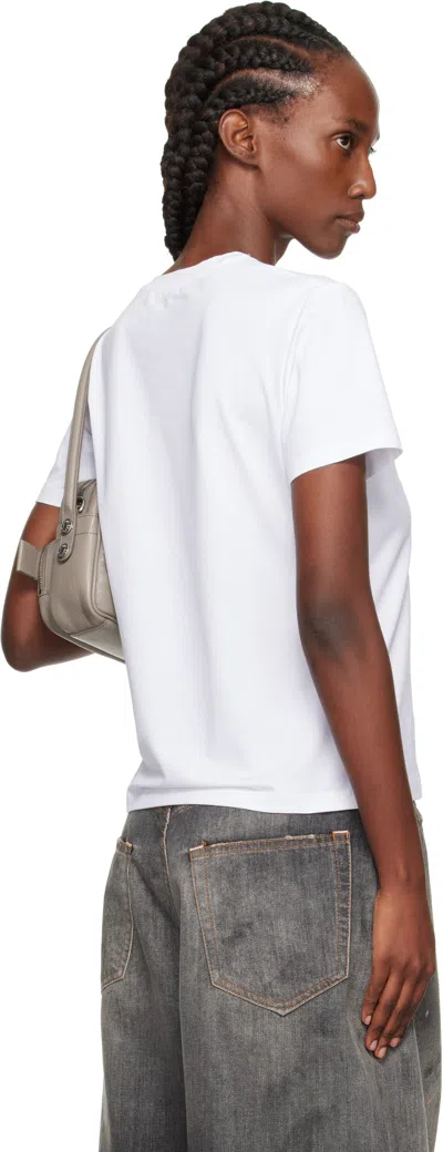 Acne Studios White Logo Patch T-shirt In Multi