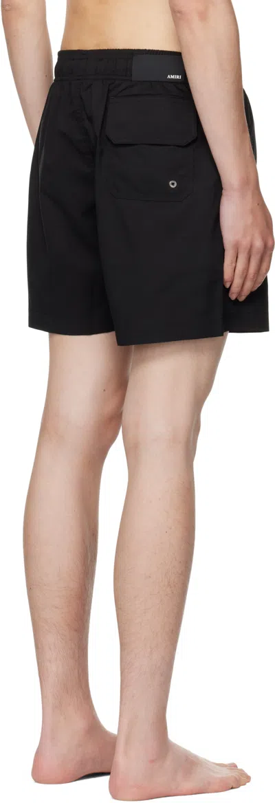 Amiri Drawstring Swimming Trunks In Black