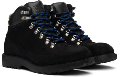 Burberry Suede Ankle Boots Padded Collar In Black