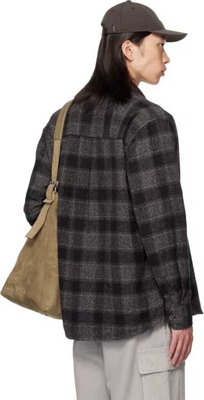 Our Legacy Mens Above Oakland Low Twist Check Shirt In Black