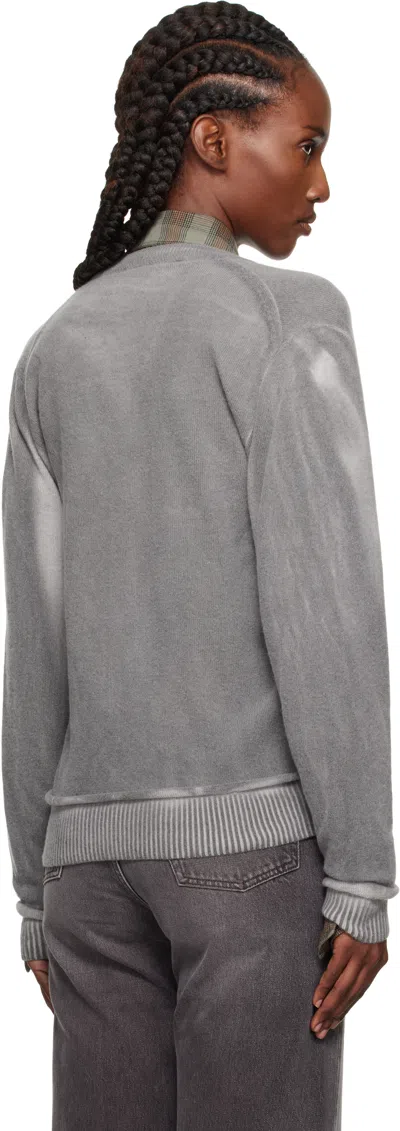 Our Legacy Relaxed-fit Merino Wool Cardigan With Button-down Closure In Gray