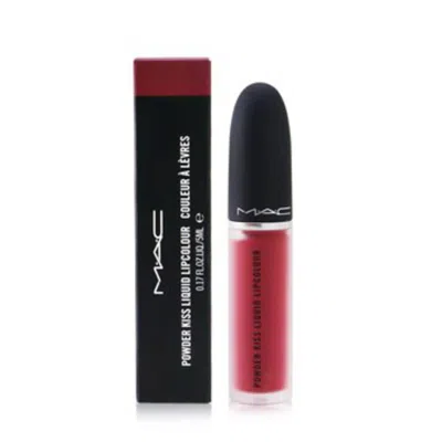 Mac Ladies Powder Kiss Liquid Lipcolour 0.17 oz # 988 A Little Tamed Makeup 773602567850 In Red