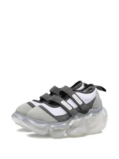 Grounds Double-strap Jelly Trainers In Gray