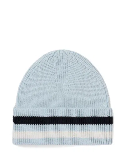 Fusalp Ribbed-knit Logo Hat In Blue