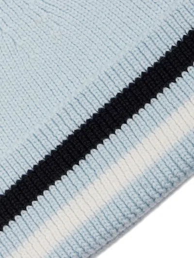 Fusalp Ribbed-knit Logo Hat In Blue