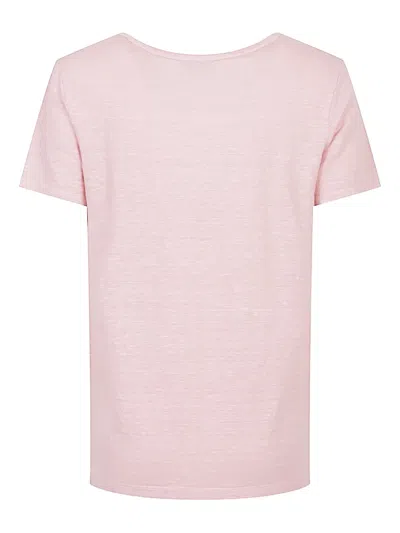 Base Patch-pocket T-shirt In Pink