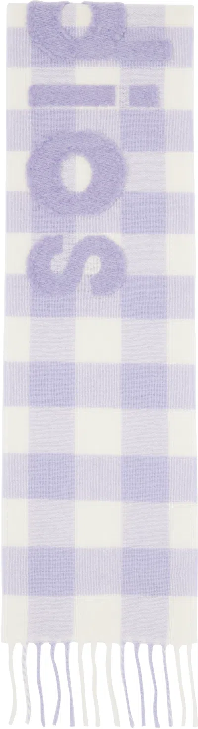 Acne Studios Fringed Scarf In Purple