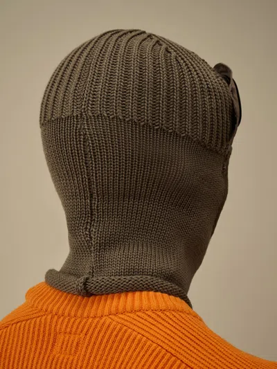 C.p. Company C.p.company Extrafine Merino Wool Goggle Balaclava In Gray