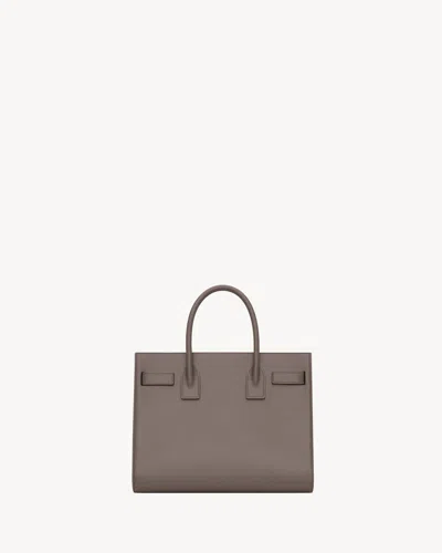 Saint Laurent Grey Sac De Jour Baby Bag In Smooth Leather In Gray