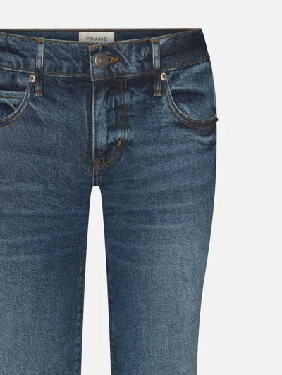 Frame Rodeo Low-rise Bootcut Jeans In Blue