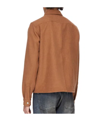 Rick Owens Drkshdw Concordians Cropped Outershirt In Brown