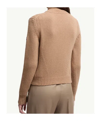 Moncler Womens Wool Sweater In Brown