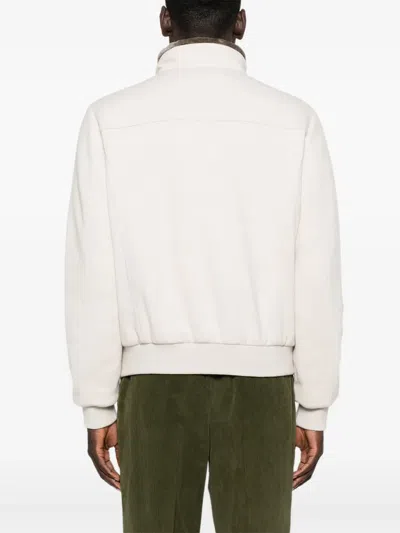 Moorer Long-sleeved Stand-up Collar Jacket In Neutral