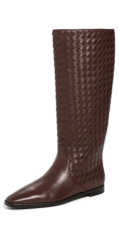 Loeffler Randall Tilly Riding Boots Espresso In Brown