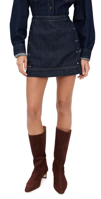 Aligne Hadley Denim Skirt Indigo In Blue