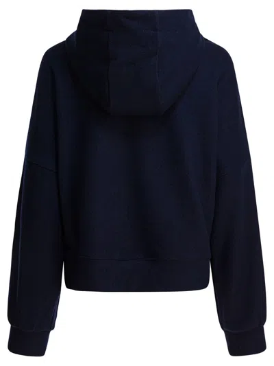 Circolo 1901 Hooded Wool Sweater In Blue