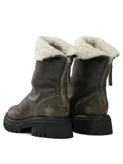Halmanera Ankle Boots Brown In Black