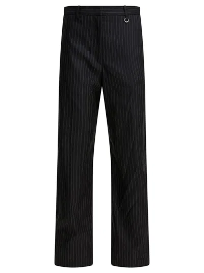Isabel Marant Tailored Pinstripe Trousers Featuring Pockets In Black