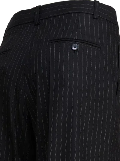 Isabel Marant Tailored Pinstripe Trousers Featuring Pockets In Black
