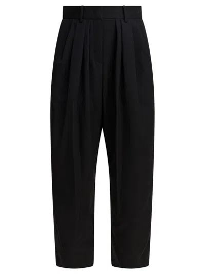 Isabel Marant Trousers With Pleated Design And Pockets In Black