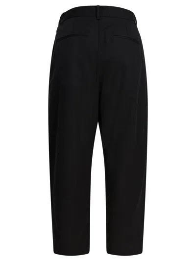 Isabel Marant Trousers With Pleated Design And Pockets In Black