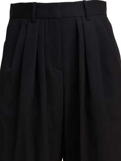 Isabel Marant Trousers With Pleated Design And Pockets In Black